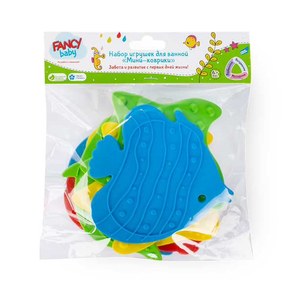 Игрушки для ванной Fancy Baby Мини-коврики