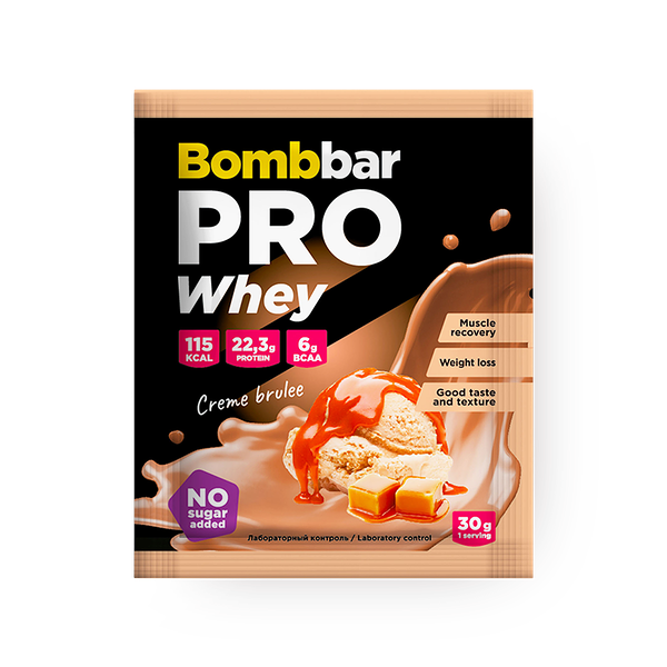 Коктейль протеиновый Bombbar Pro whey крем-брюле