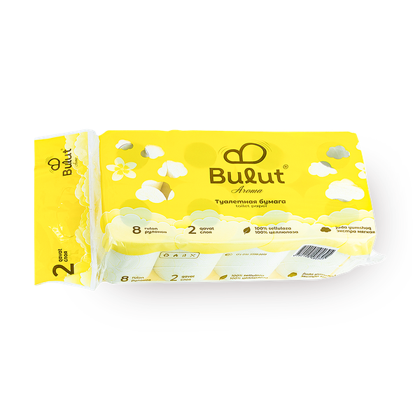 Туалетная бумага Bulut Aroma Yellow 2 слоя