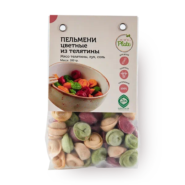 Пельмени из телятины Kid’s Plate цветные