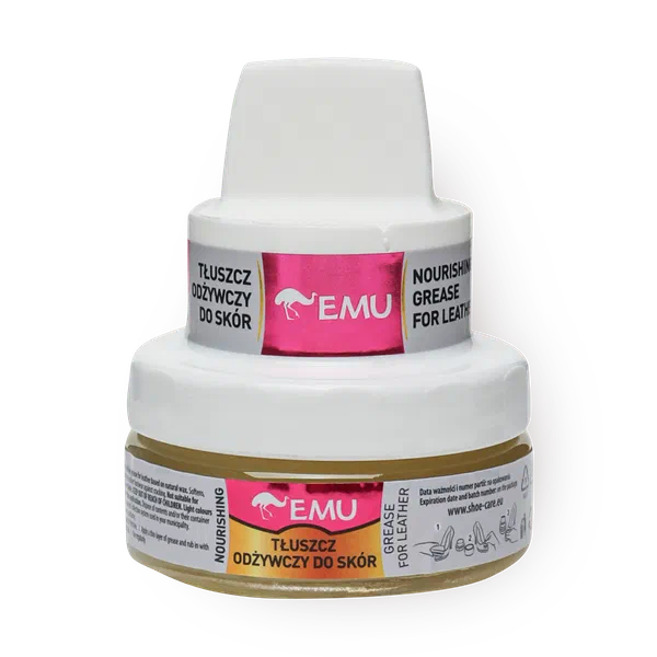 Воск для обуви Emu бесцветный с губкой