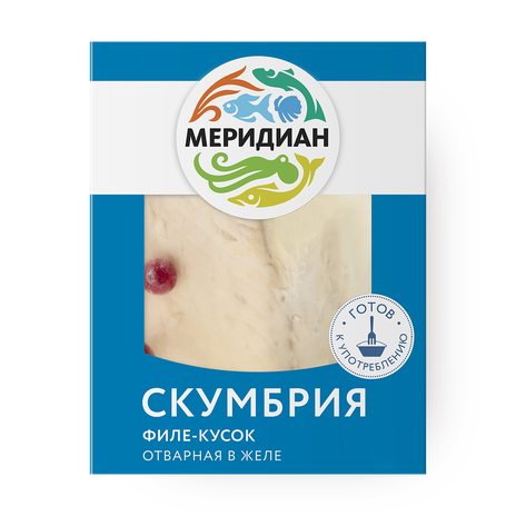Скумбрия атлантическая «Меридиан» отварная в желе