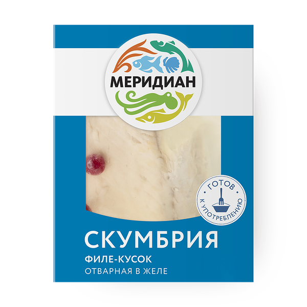 Скумбрия атлантическая «Меридиан» отварная в желе