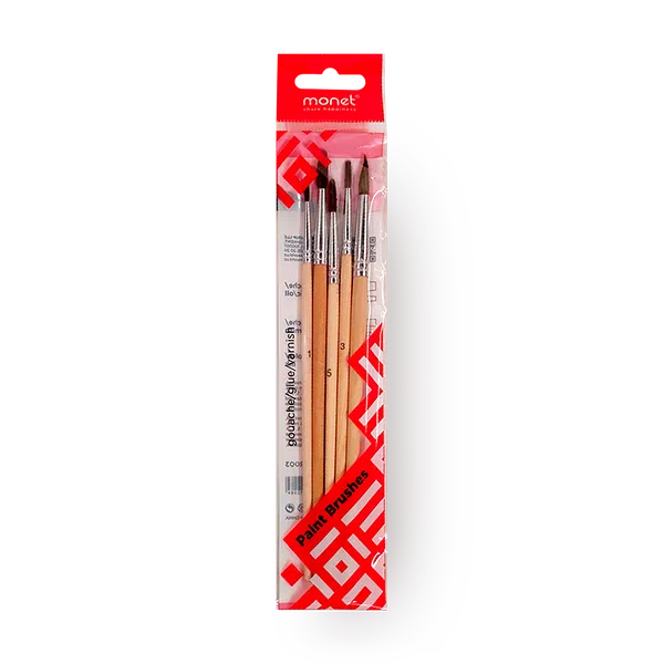 Набор кистей для рисования Monet круглые пони №1, 3, 5, 7, 9
