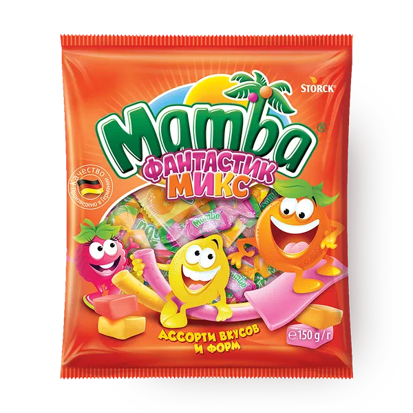 Конфеты жевательные Фантастик микс Mamba