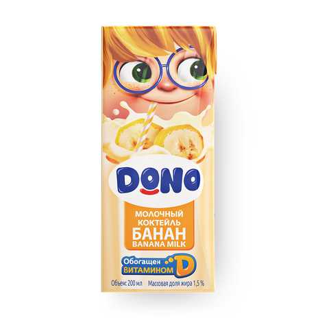 Коктейль молочный Dono со вкусом банана