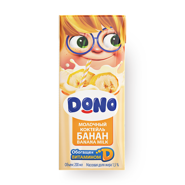 Коктейль молочный Dono со вкусом банана