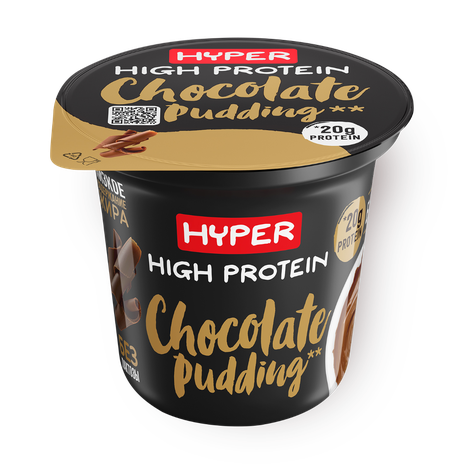 High protein chocolate pudding