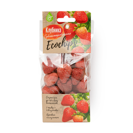 Клубника сублимированная Biorganic Ecochips