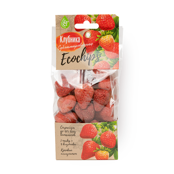 Клубника сублимированная Biorganic Ecochips