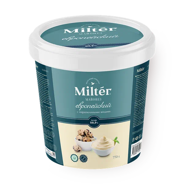 Майонез Европейский Milter с перепелиными яйцами 50,5%