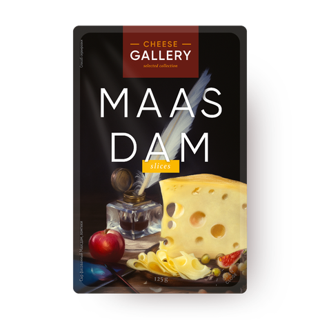 Сыр Маасдам Cheese Gallery 45% нарезка