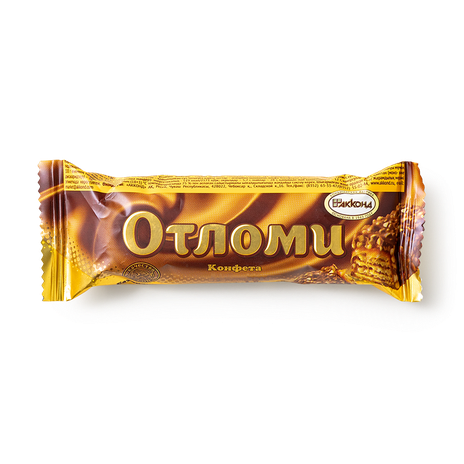 Батончики вафельные «Отломи» с кремовой начинко в шоколадной глазури