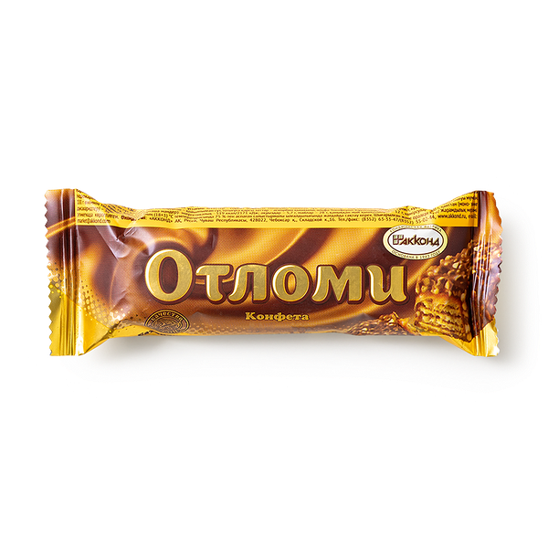Батончики вафельные «Отломи» с кремовой начинко в шоколадной глазури