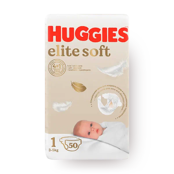 Подгузники Huggies Elite Soft 1