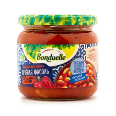 Фасоль печёная со сладким перцем Bonduelle, 360 г — купить с доставкой ...