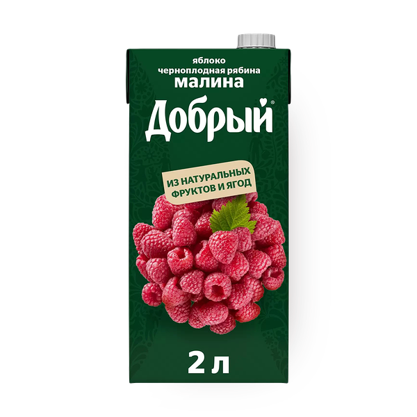 Нектар из яблок, черноплодной рябины и малины «Добрый»