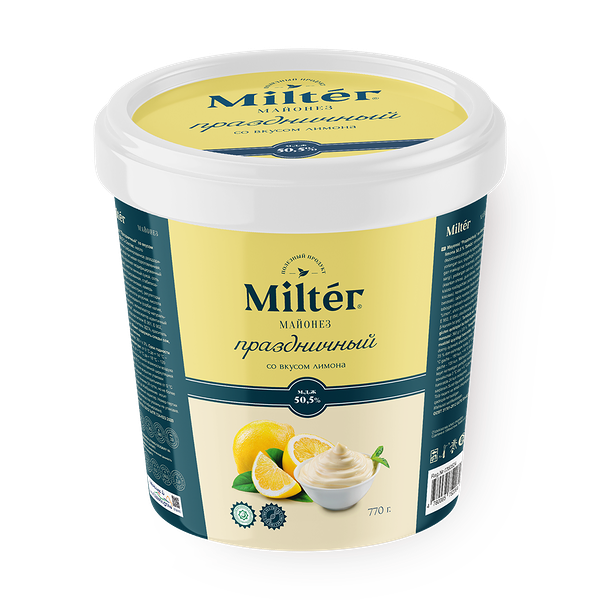 Майонез Праздничный Milter со вкусом лимона 50,5%