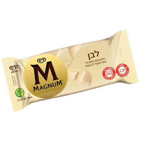 Magnum white chocolate ice cream bar