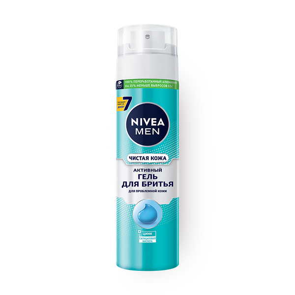 Гель для бритья Nivea Men Чистая кожа для проблемной кожи