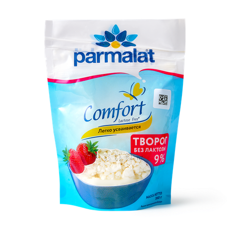 Творог рассыпчатый безлактозный 9% Comfort Parmalat