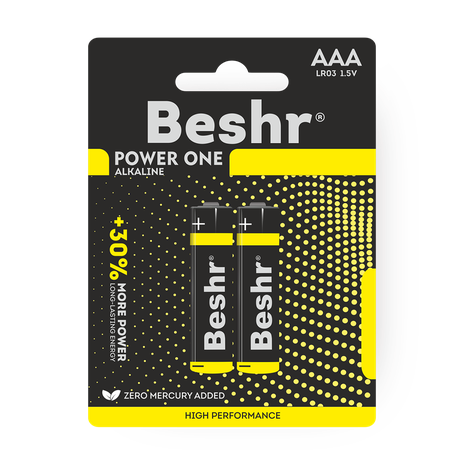 Батарейка Beshr Power One Alkaline 2B Aaa Lr03 1.5V