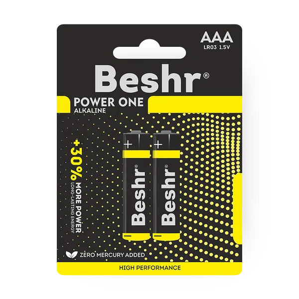 Батарейка Beshr Power One Alkaline 2B Aaa Lr03 1.5V