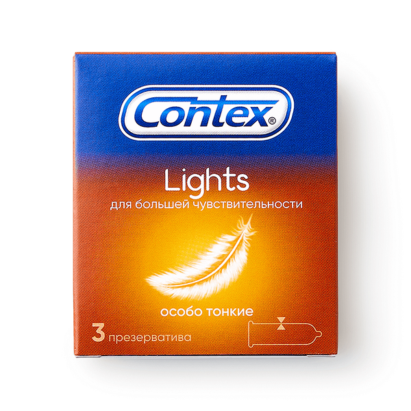 Презер­вативы Contex Lights особо тонкие