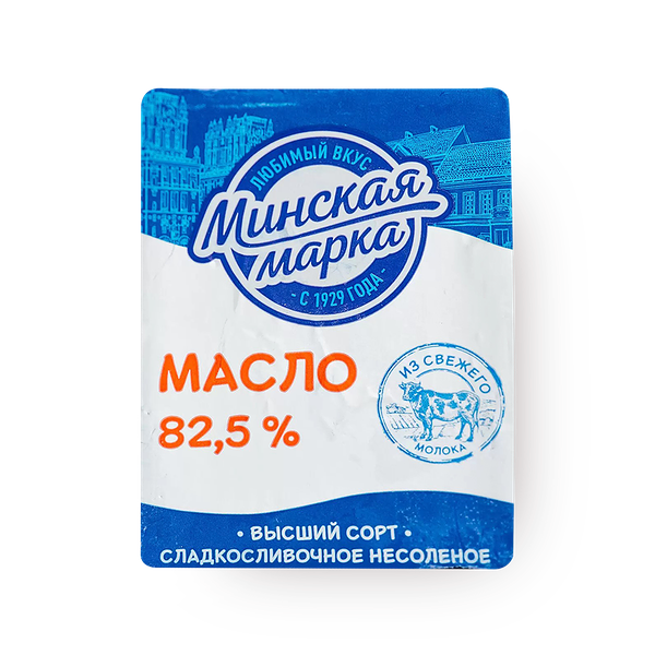 Масло сливочное 82,5% «Минский»