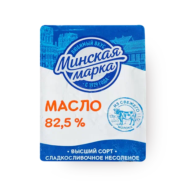 Масло сливочное 82,5% «Минский»