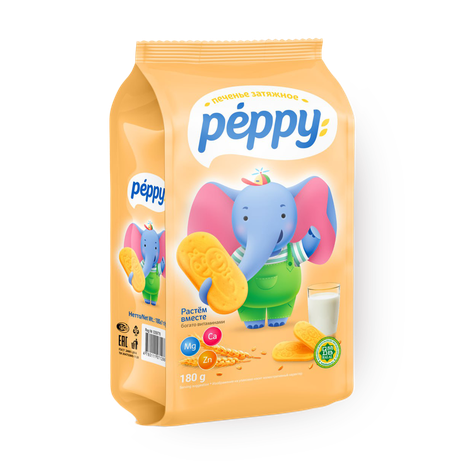 Печенье затяжное Crafers Peppy с Ca, Mg, Zn