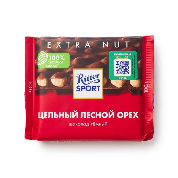 Шоколад тёмный Ritter Sport Extra Nut