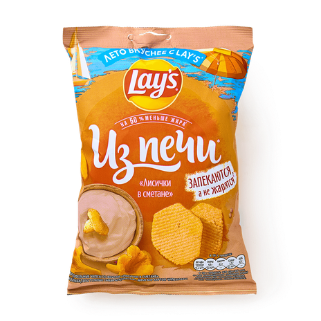 Чипсы картофельные Lay's Из печи Лисички в сметане