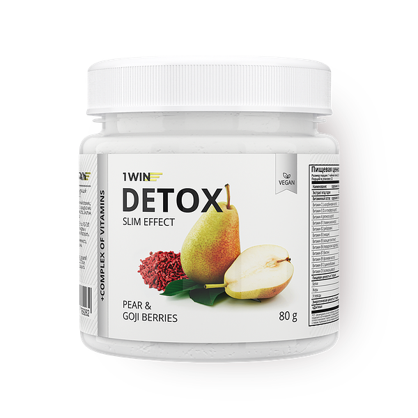 Детокс Detox Slim Effect 1Win с ягодами годжи и грушей 32 порции