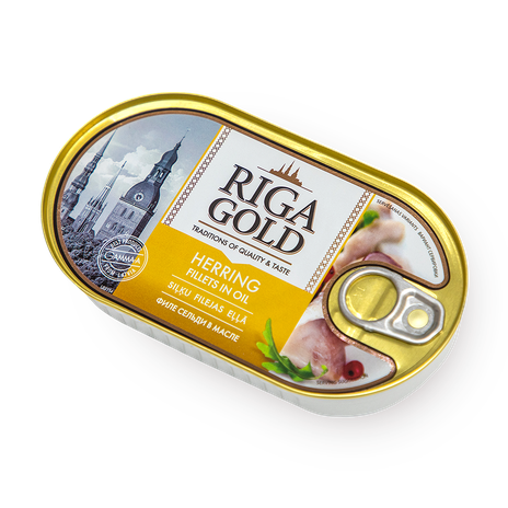 Филе сельди атлантическая Riga Gold в масле