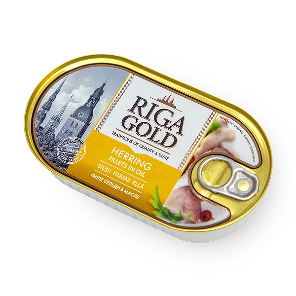 Филе сельди атлантическая Riga Gold в масле