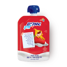 Gamadim Squeezebale strawberry flavored quark 5%