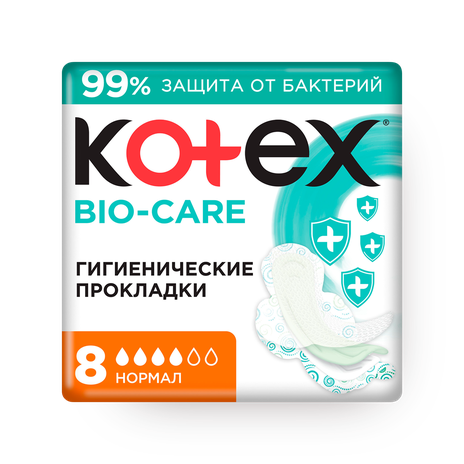 Прокладки ежедневные Kotex Bio-Care Normal
