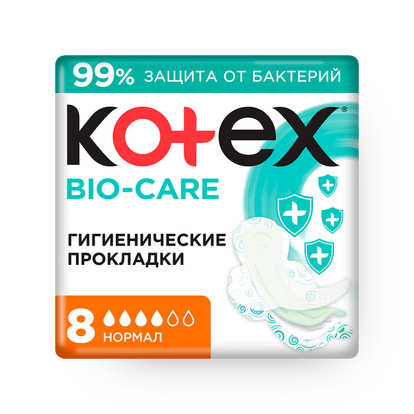 Прокладки ежедневные Kotex Bio-Care Normal