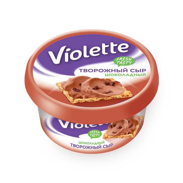 Сыр творожный Violette шоколадный 50%