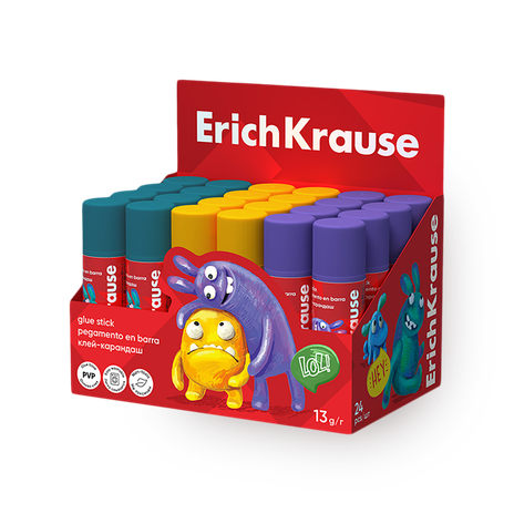 Клей-карандаш ErichKrause EasyStick Jolly Friends