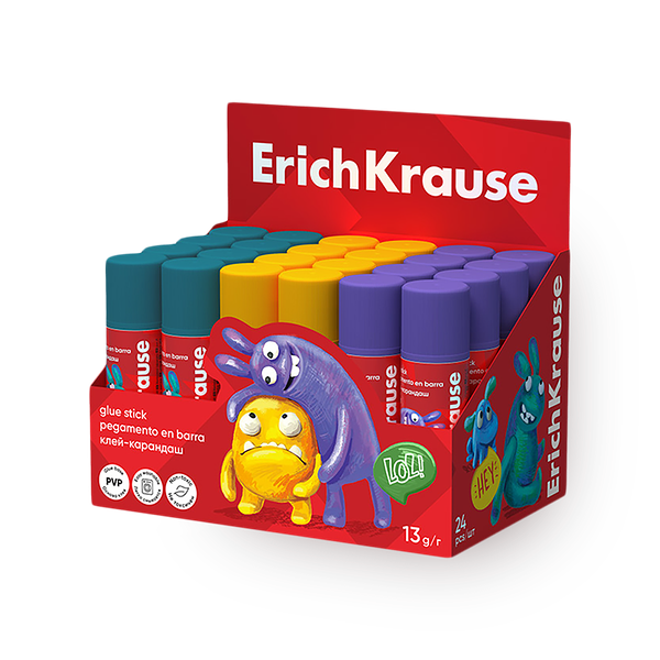 Клей-карандаш ErichKrause EasyStick Jolly Friends