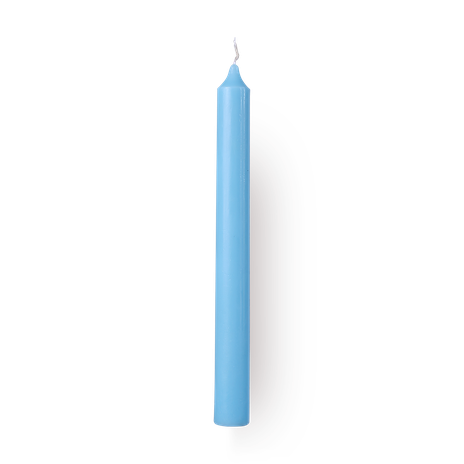 Свеча столовая Candles Asia голубая