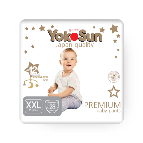 Подгузники-трусики YokoSun Premium размер XXL 15-23 кг