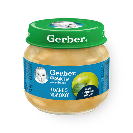 Пюре Gerber яблоко с 4 месяцев