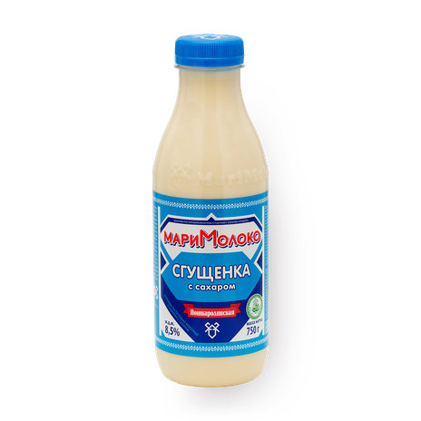 Молоко сгущённое с сахаром «Мари молоко»
