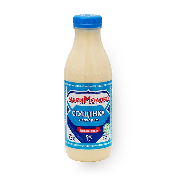 Молоко сгущённое с сахаром «Мари молоко»