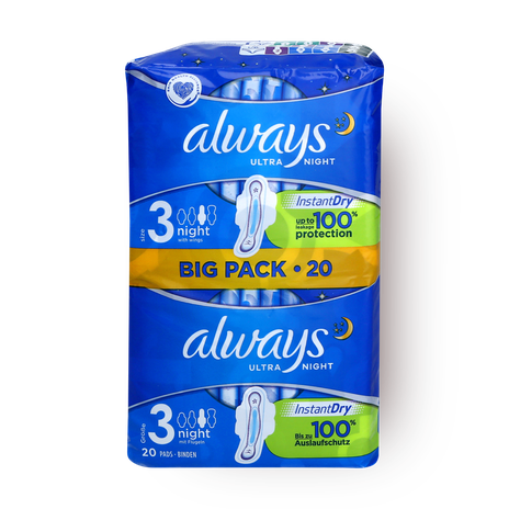 Always Duo Ultra night (size 3) sanitary pads