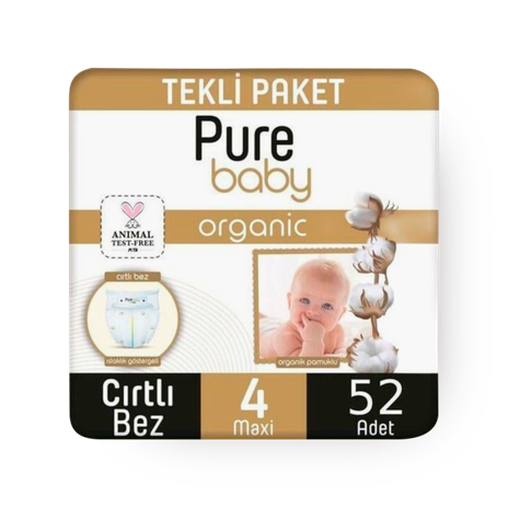 Детские Подгузники Pure Baby Jumbo Pack №4 На 7-16 кг