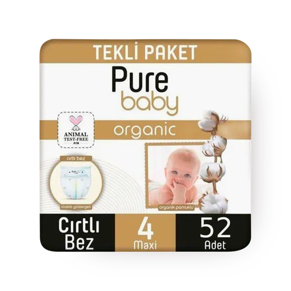 Детские Подгузники Pure Baby Jumbo Pack №4 На 7-16 кг